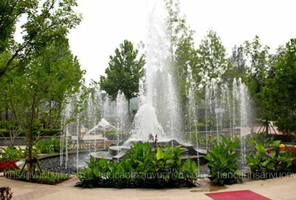Tiểu cảnh Đài phun nước tại TP Vinh Nghệ An